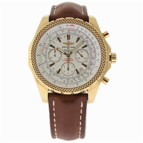 breitling bentley gold watch|breitling bentley pre owned.